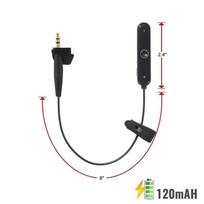 [REYTID] Bose Around-Ear 2 AE2 AE2i AE2w Replacement Audio Cable / Bluetooth Adapter - Cable with Inline Remote / Black image 13