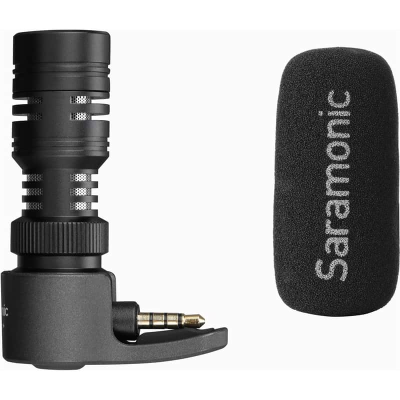 Saramonic SmartMic+ Compact Directional Microphone with 3.5mm TRRS Plug for Smartphones and Tablets image 1