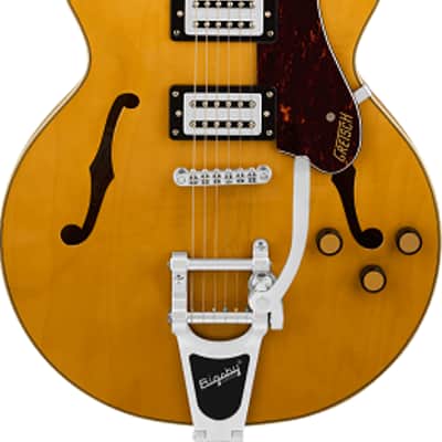 Gretsch G2622T Streamliner Center Block Double-Cut Guitar with Bigsby, Laurel Fingerboard, BroadâTron BT-3S Pickups, Village Amber image 1