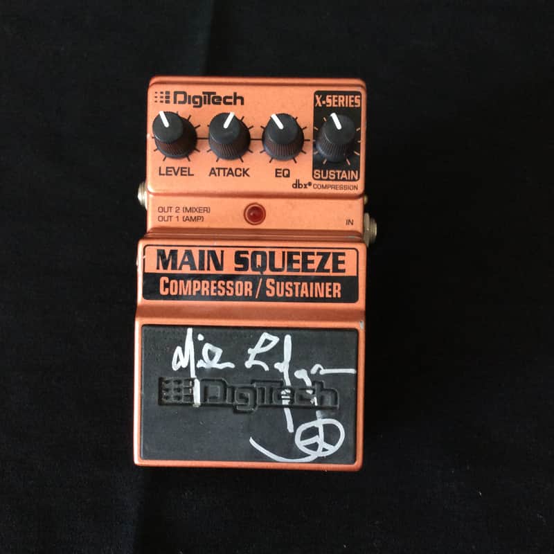DigiTech Main Squeeze Compressor Sustainer Pedal Used by Nils Lofgren image 1