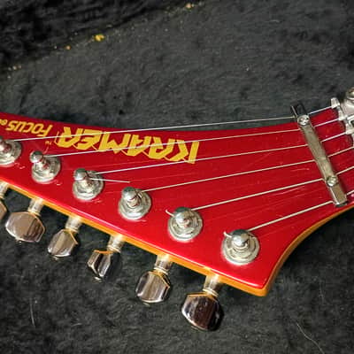 Kramer focus 6000 guitar Cherry Red 1986 Seymour Duncan pick ups Floyd Rose Tremolo image 5