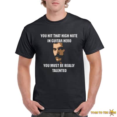 Freddie Mercury Quote Custom Printed Black T-Shirt -Medium image 2