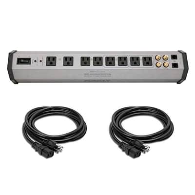 Furman PST-8 Digital Power Station with 18 Gauge Electrical Extension Cable with IEC Female Connecto image 1