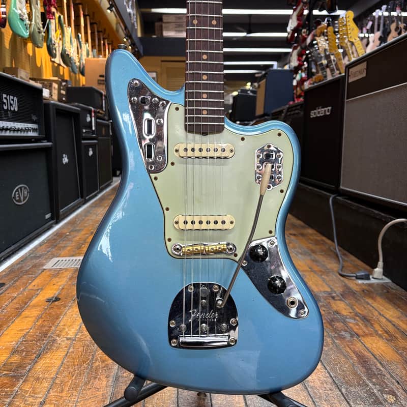 Fender Custom Shop 1964 Jaguar Journeyman Relic Electric Guitar Faded Aged Lake Placid Blue w/Hard Case image 1