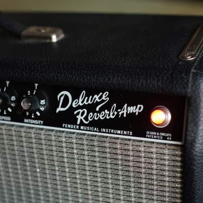 Fender 65 Reissue Deluxe Reverb Black Face 1999 - Black image 5