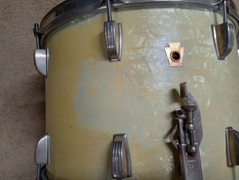 WFL Snare Drum Ludwig 1956 - Marine pearl image 1