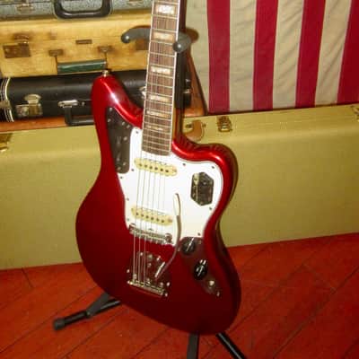 1966 Fender Jaguar Candy Apple Red image 2