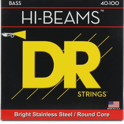 DR Strings LR-40 Hi-Beam Stainless Steel Bass Guitar Strings - .040-100 Light image 2