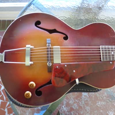 1930's Kay Baritone Archtop Guitar - B Tuning - Acoustic Electric - X Wide Fretboard - Period Case image 13