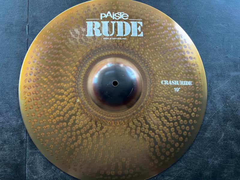 Paiste 19" RUDE Crash/Ride Cymbal - Raw image 1