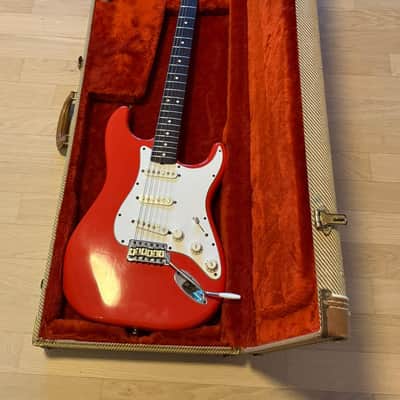 Fender Stratocaster AVRI '62, 1982 Fullerton, Fiesta Red, V-Neck, All Original image 2
