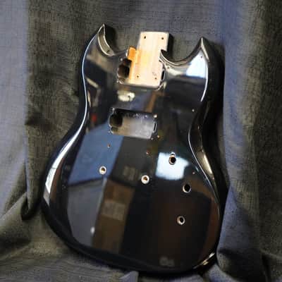 1996 ESP/Japan Bruce Kulick Viper - Mahogany Guitar Body - Black image 1