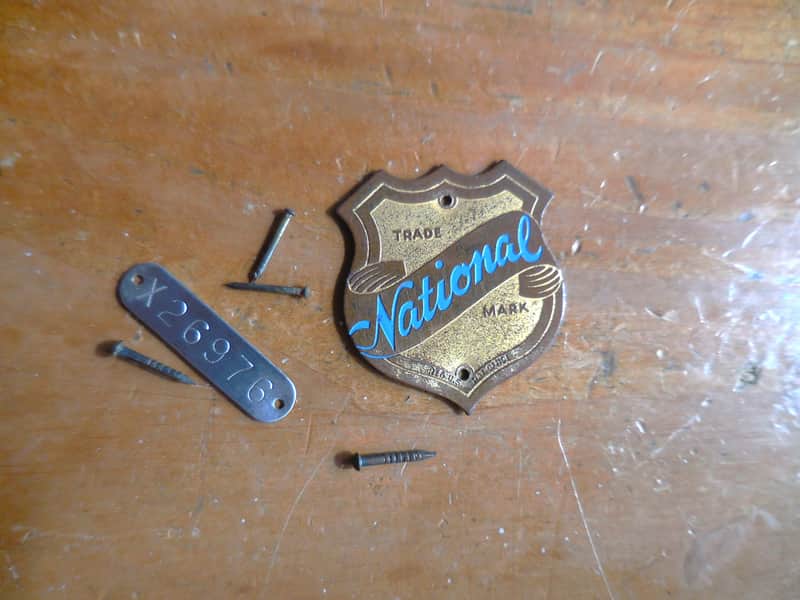 National Nameplate and Serial Number Plaque Early 1950's image 1