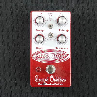 EarthQuaker Devices Grand Orbiter Phase Machine V3 Candy Apple Red / White Print image 2