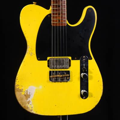Fender Custom Shop '59 Esquire Heavy Relic Electric Guitar - Graffiti Yellow image 1
