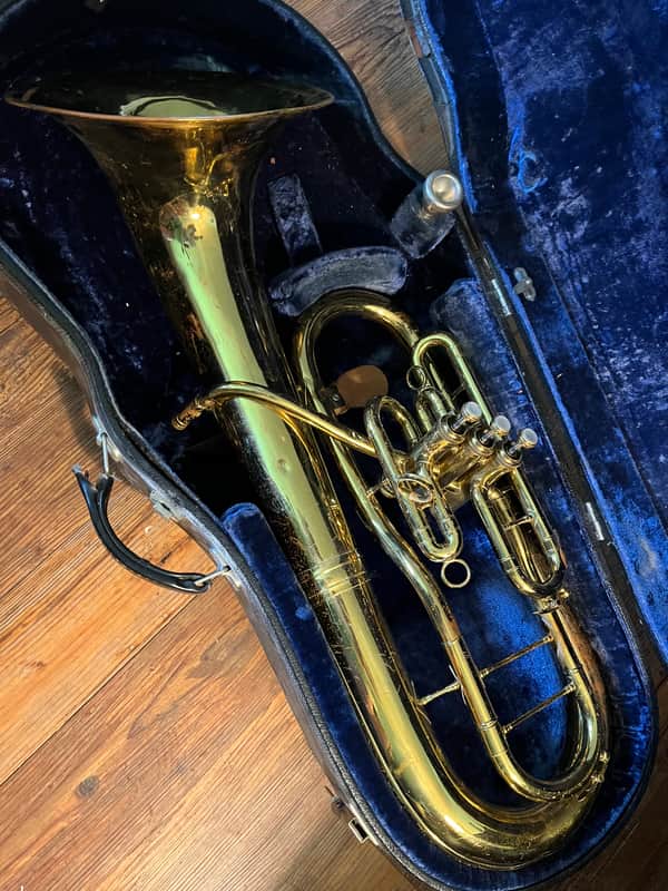 King 3/4 Tuba w/ Recording Bell - rare 1145W 1978 - Yellow Brass image 1