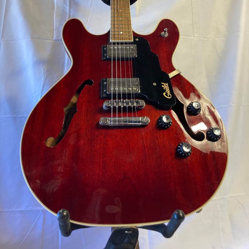 1990’s Guild SF4 Starfire IV Electric Guitar Transparent Red