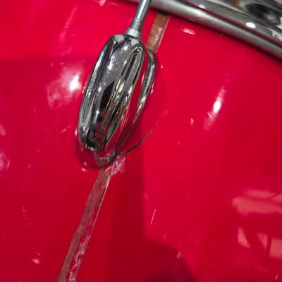 1980s Slingerland Spirit 4000 8 Piece Drum Shell Pack - Red Gloss 8/10/12/13/14/15/16/22 (C021-4) image 24
