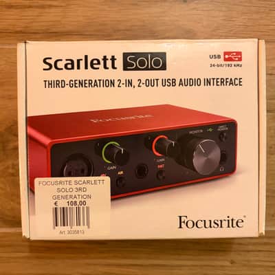 Focusrite Scarlett Solo 3rd Gen USB Audio Interface 2019 - Present - Red / Black image 4