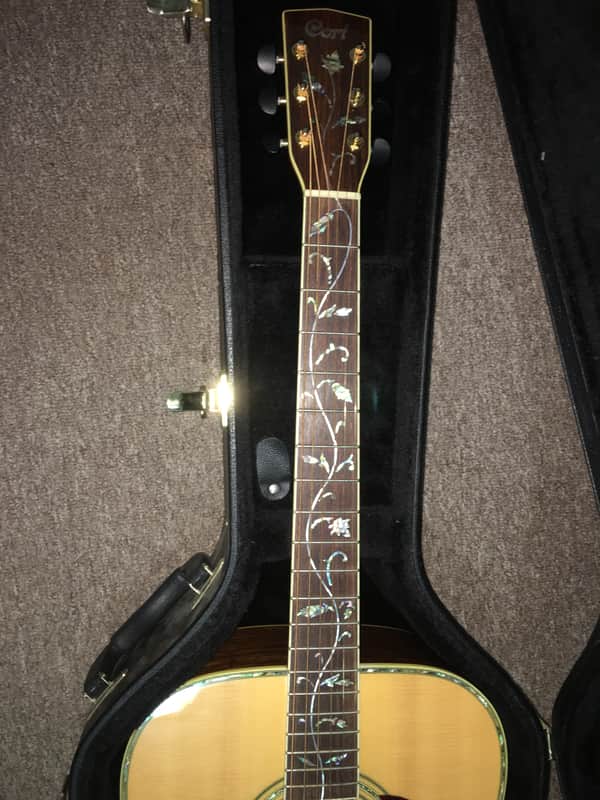【定価16万円】Cort EARTH1200 アコギ ツリーオブライフ Cort earth 1200 tree of life acoustic guitar with hardshell case