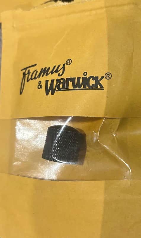 Warwick Volume/Tone Control Knobs - Black image 1