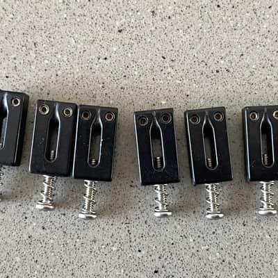 Immagine Graph Tech PS-8000-00 String Saver Originals 2-1/16" Strat / Tele-Style Saddles - 6-String 2010s - Black - 1