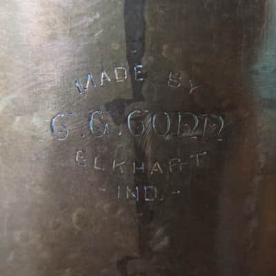 C.G. Conn Bass Saxophone 1904 - brass image 2