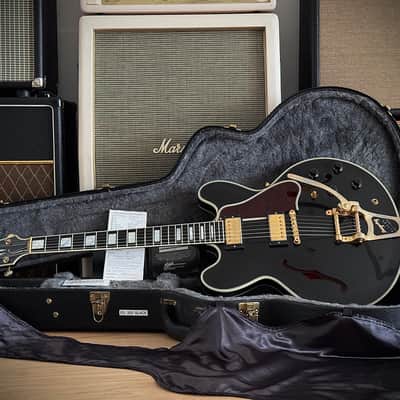 Gibson Custom Shop ES-355 Reissue "Black Beauty" Keith Richards Look, Ebenholz, Bigsby, Classic 57 PU´s ​ 2011 - Ebony image 2