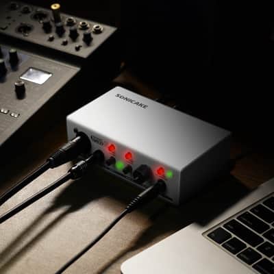 SONICAKE Sonic Cube II - USB Audio Interface with Digital Modeling and DSP Effects, Audio Mixer with XLR, Line Inputs for Recording, Streaming and Podcasting, Dual-Channel Analog Preamp Plug and Play(Shipping From USA/EU/UK warehouse) image 7