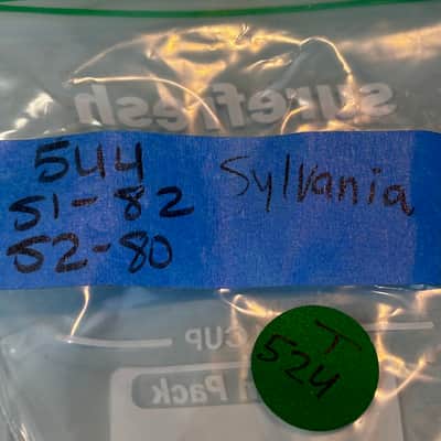 1953 Sylvania 5U4G Vintage 1950s Black Plate USA Rectifier Tube! T524 image 7