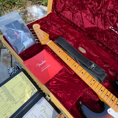 Vintage Custom ‘55 Hard Tail Stratocaster Time Capsule Package Sunburst, 2023 image 4