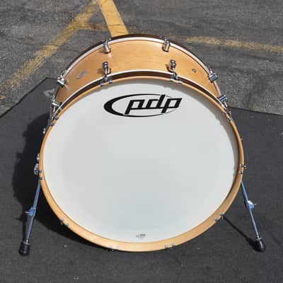 PDP Concept Maple Classic 14x26" Bass Drum - Natural Stain w/ Walnut Stain Hoops image 4
