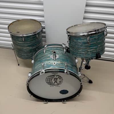 1973 W&A (Gretsch shells + hardware) “Perfection” Drum Set - Blue Oyster Pearl, Walberg and Auge image 2