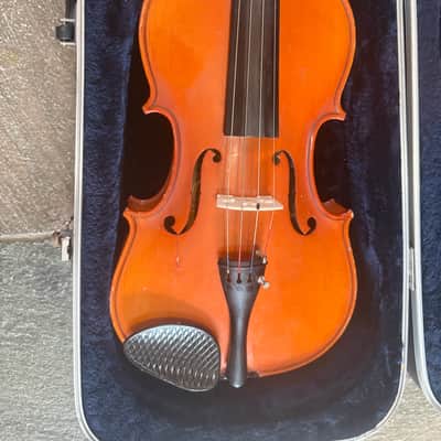 15" viola with case and bow. Made in Romania image 2