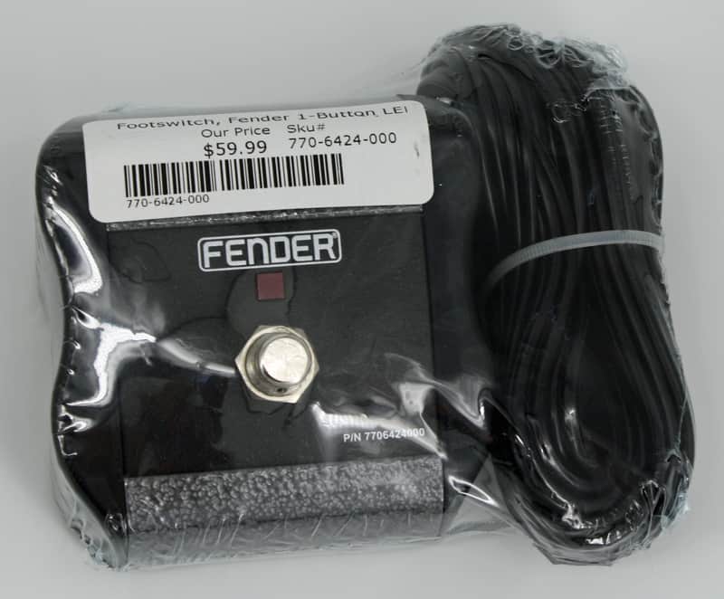 Fender 7706424000 1-Button Footswitch with 1/4" Jack 2010s Black/Grey image 1