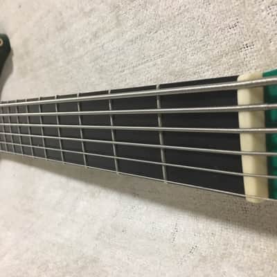 Yamaha RBX 6JM 6 String Bass Guitar John Myung Signature Turquoise Blue Green image 4
