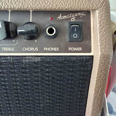 Fender Acoustasonic 15 2-Channel 15-Watt 1x6" Acoustic Guitar Amp 2013 - Present - Brown image 2