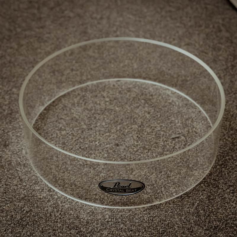 Pearl Crystal Beat Replacement Snare Shell for 5.5" Free Floating Snare, Clear Acrylic image 1