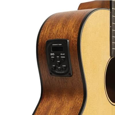 JN Guitars Glencairn Series Acoustic Electric Guitar w/ Gig Bag - Natural image 5