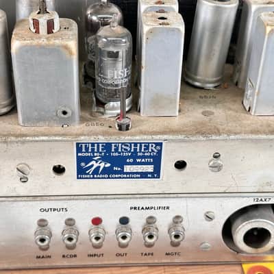The Fisher Series Eighty Model 80-T AM/FM Tube Tuner Preamplifier image 10