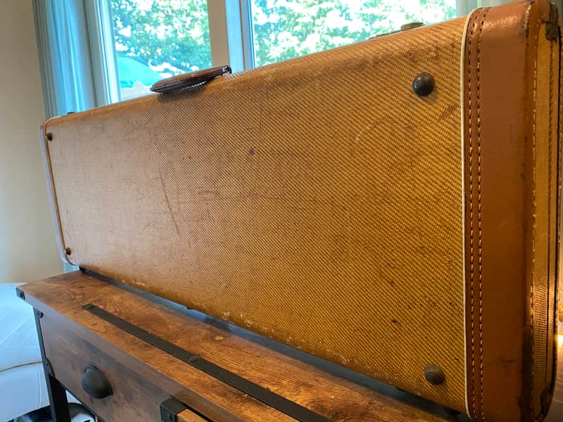 **Vintage** (1955-1958) Fender Tweed Stratocaster/telecaster Electric Guitar Case image 1