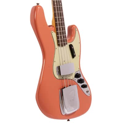Fender Custom Shop Limited Edition '64 Jazz Bass Journeyman Relic, Super Faded Aged Tahitian Coral image 2
