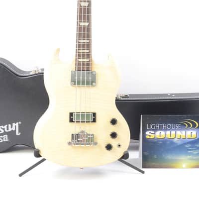 2007 Gibson SG Supreme 4-String Bass Guitar - Natural AAA Flame Maple w/ OHSC image 2