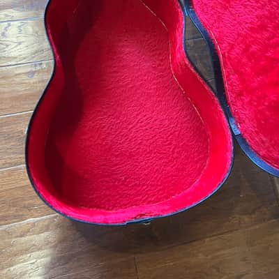 Vintage Gibson Chip Board Case Black with Red Interior image 12