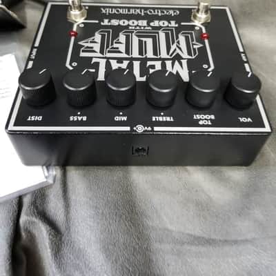 Electro Harmonix Metal Muff Distortion with Top Boost with box and papers image 2