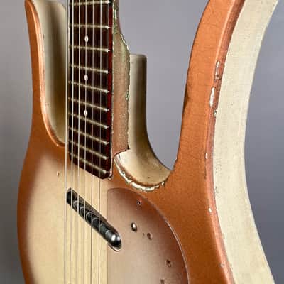 Danelectro Model 4623 Longhorn 6-String Bass Baritone Guitar 1959 Copper Burst image 8
