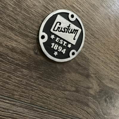 Custom Les Paul Single Cut Electric Guitar Toggle Switch Back Cover Black Silver image 2