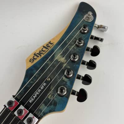 Schecter Reaper-6 FR - Satin Sky Burst Floyd Rose, Set up and ready to go! image 5