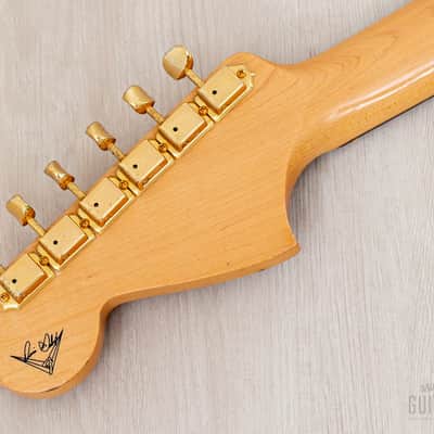 2004 Fender Custom Shop Masterbuilt Dennis Galuszka ‘62 Jaguar Fiesta Red + Gold Hardware w/ Case, CoA image 5