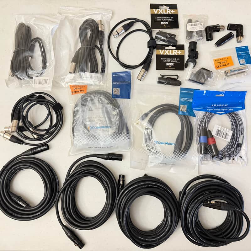 Rode CableMatters and Assorted Cables and Adapters 2020 - Black